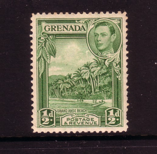 GRENADA....  1938  ½d  beach scene mint, perf 12½