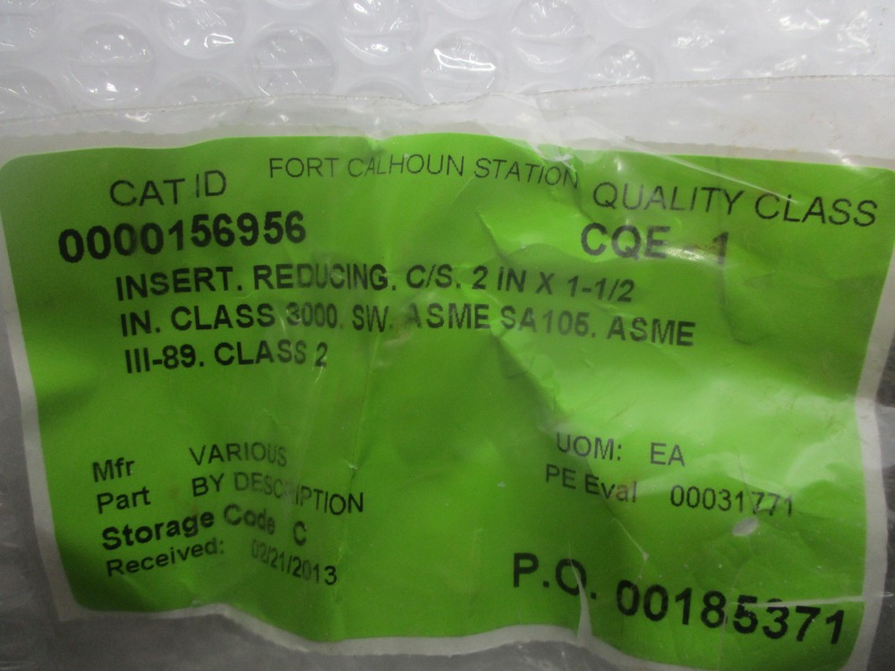 INDUSTRIAL SPARE CLASS 3000 2X1-1/2" REDUCING INSERT UNMP