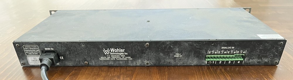 WOHLER TECHNOLOGY VMQ-4 AUDIO MONITOR PANEL