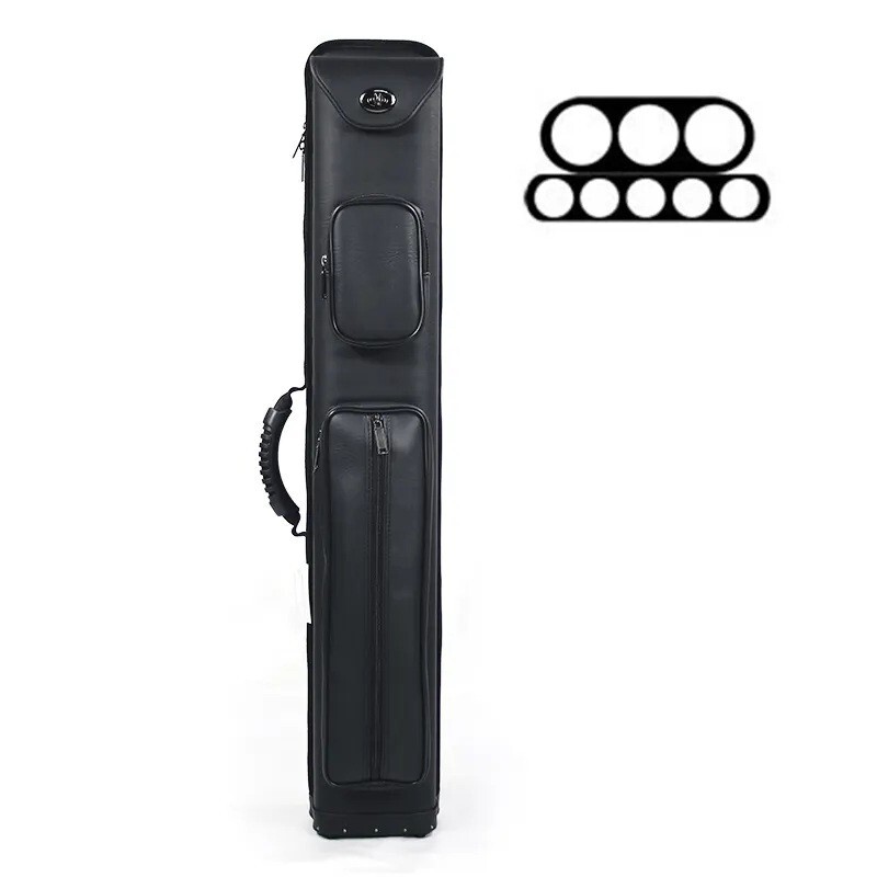 TNT 3x5 Pool Cue Case. Black. Latch Top.