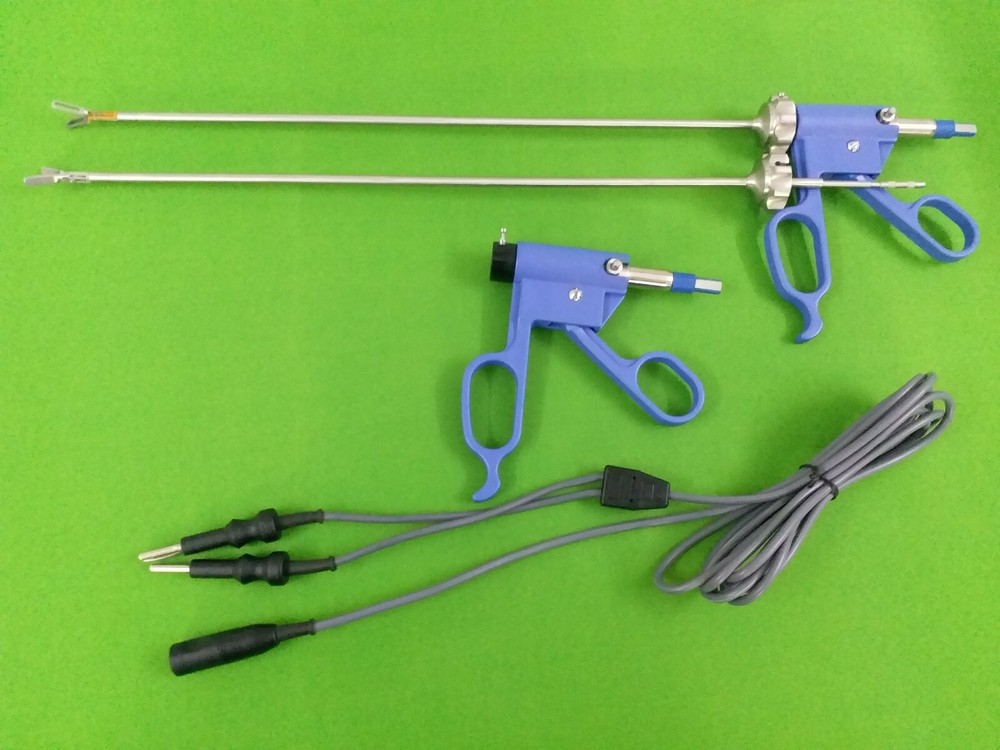 2 PC Bissinger Bipolar Forceps 5mmx330mm With Cable Laparoscopic instruments