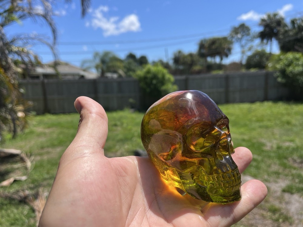 Hand made led Illuminated epoxy resin skull Light-USB Powered Decorative-02