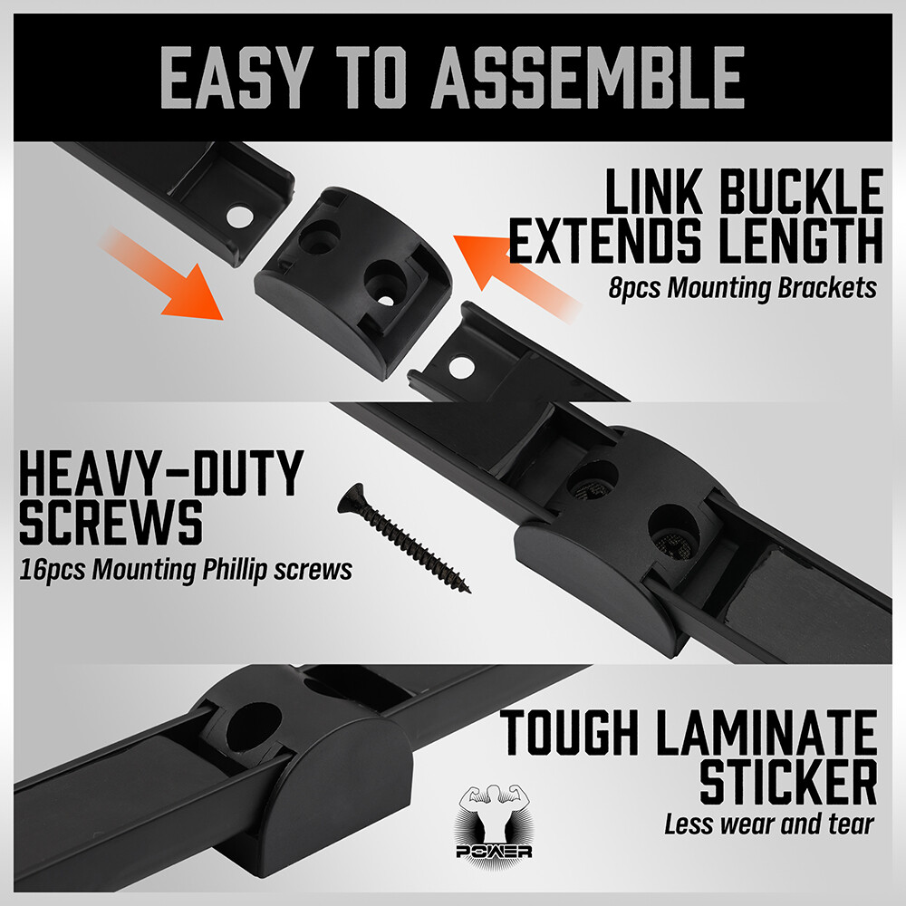 4PC 12" Super magnet Tool Holder Wrench screwdriver Organizer Storage Adjustable