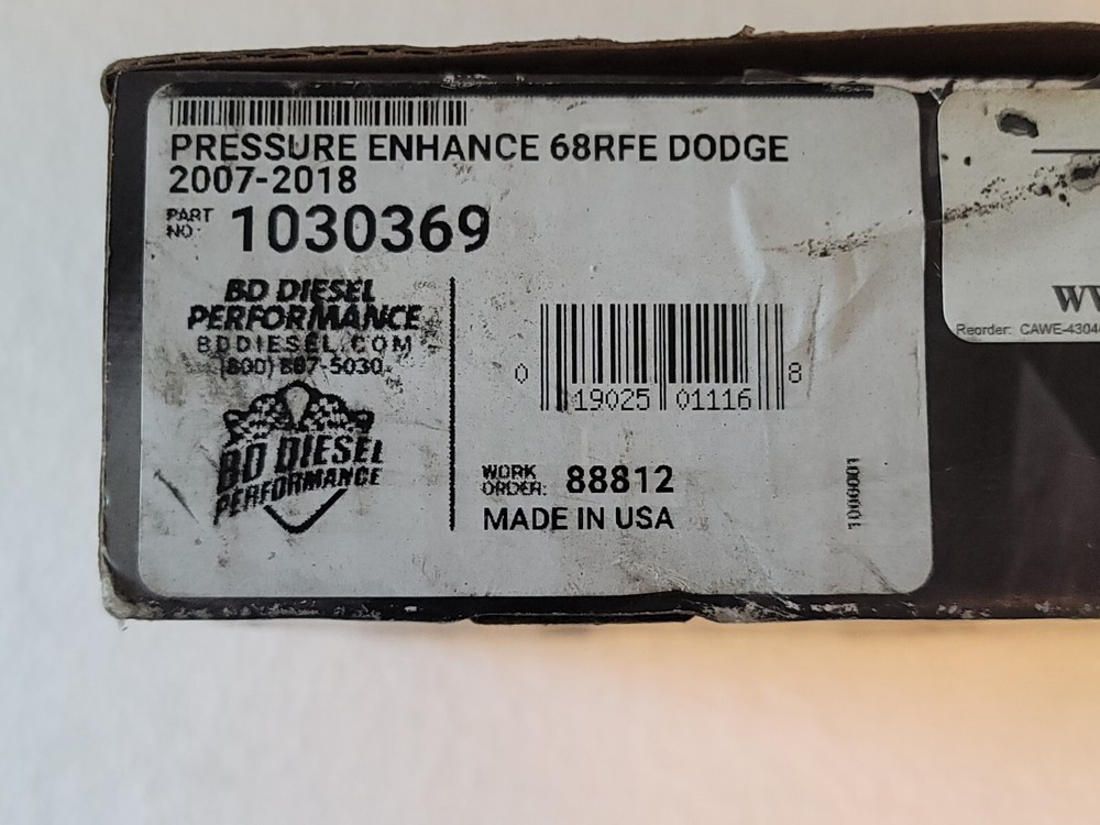 Automatic Transmission Control Module-Pressure Enhancer 68RFE BD DIESEL 1030369