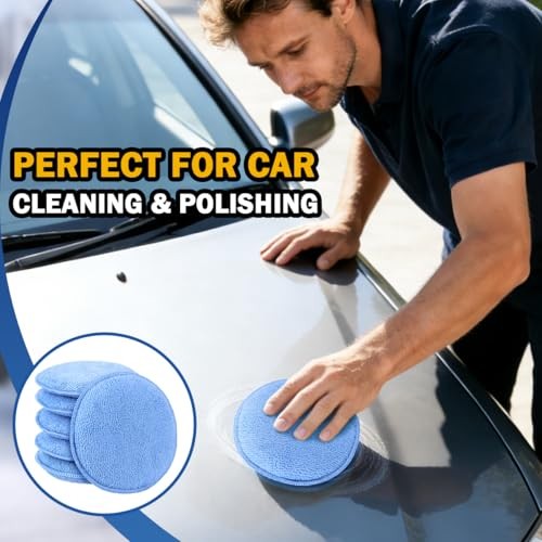 Car Wax Applicator Pad, Microfiber Applicator Pad for Buffing & Detail 12
