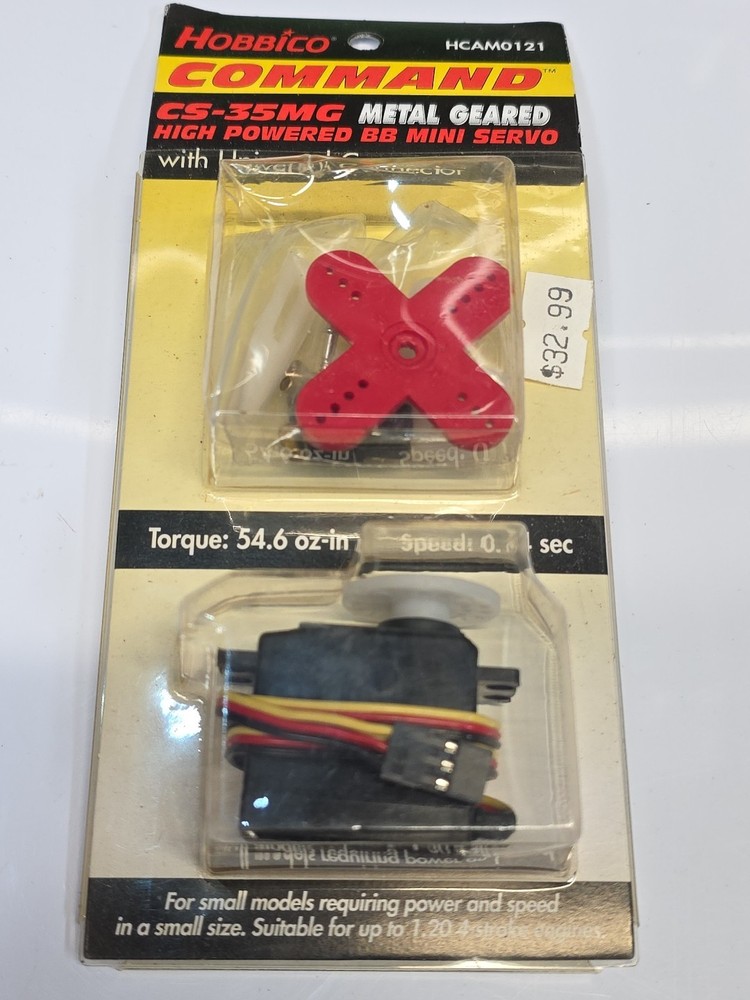 Hobbico HCAM0110 Command CS-35MG High Speed Micro Servo METAL GEAR