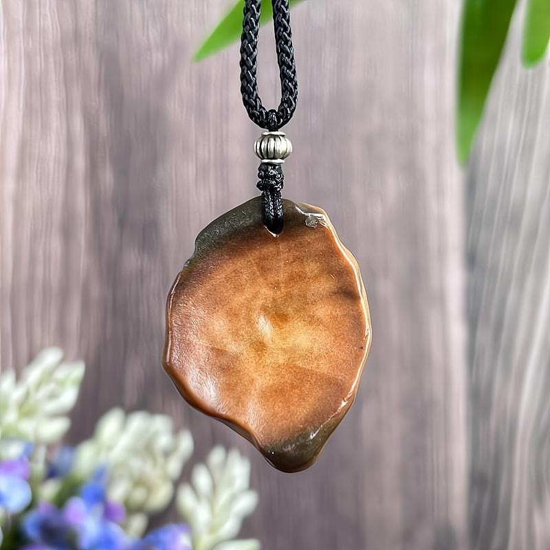 TOP China Inner Mongolia Gobi Colored Jade Specimen Pendant Bead