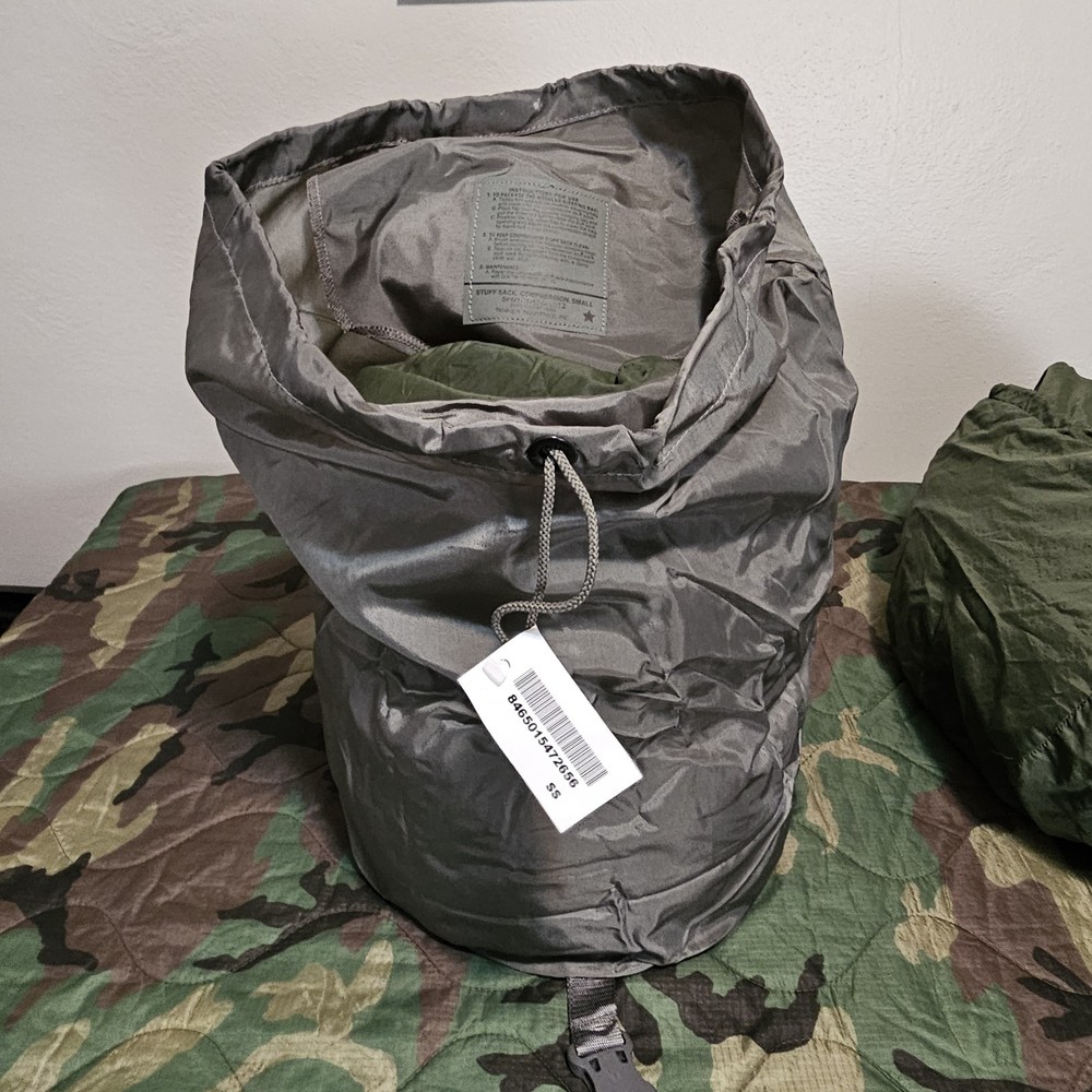 NEW USGI SMALL COMPRESSION STUFF SACK MODULAR SLEEP SYSTEM Foliage Green/Grey