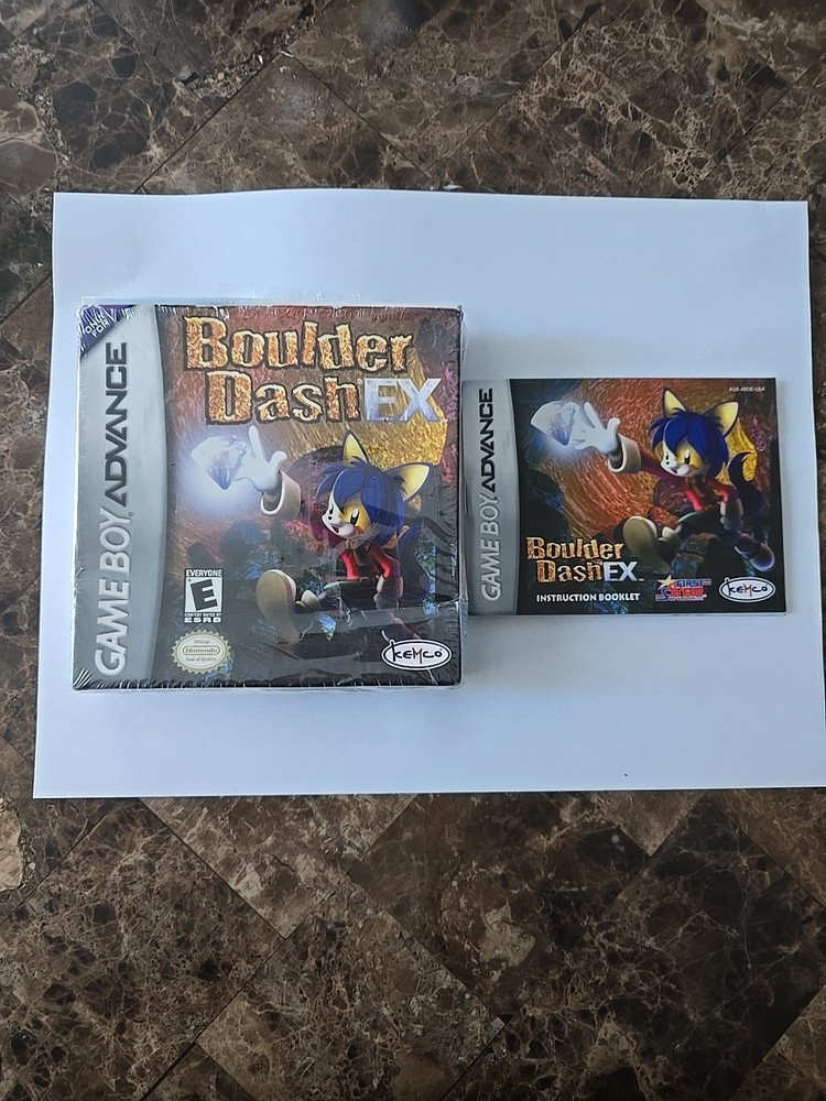 Boulder Dash EX  Nintendo Game Boy Advance Box & Manual Only *