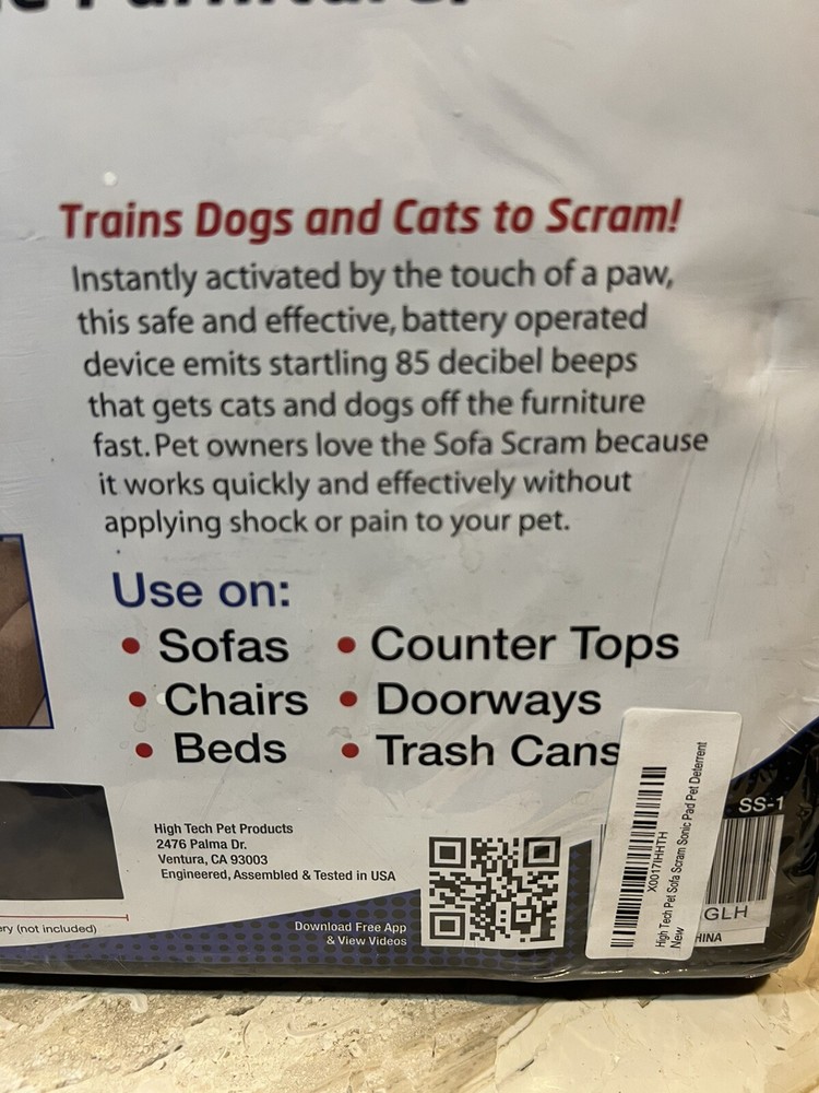 High Tech Pet Sofa Scram Sonic Pad Pet Deterrent