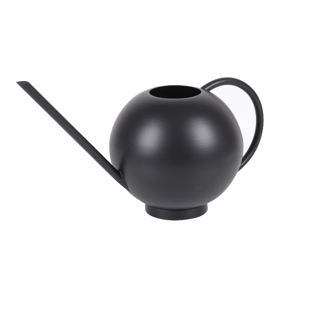 0.5-gal Metal Watering Can, Black
