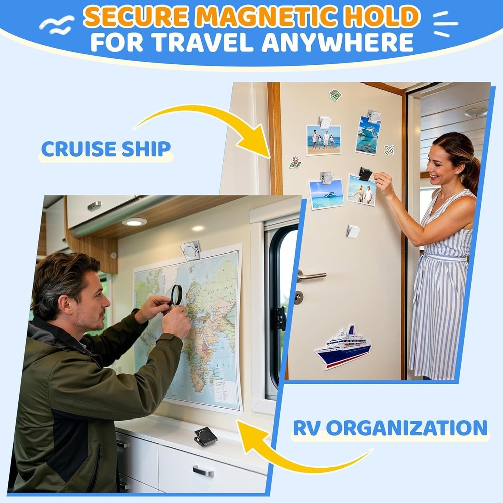 Magnetic Clips for Refrigerator Strong Scratch Free