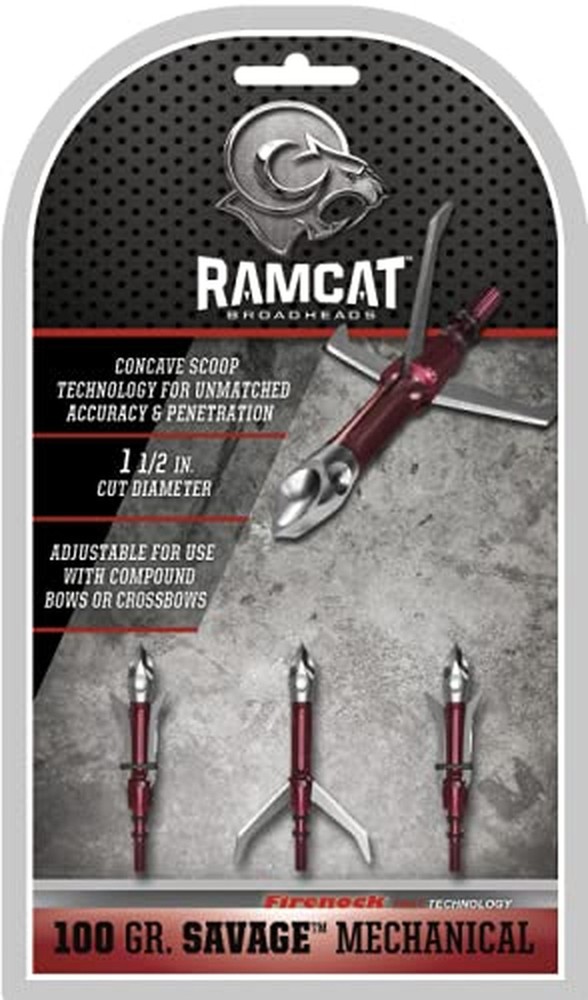 Ramcat Mechanical Broadheads (Savage) Silver R1008