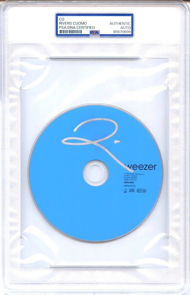 Rivers Cuomo Signed Autographed CD “Weezer” PSA/DNA Authenticated