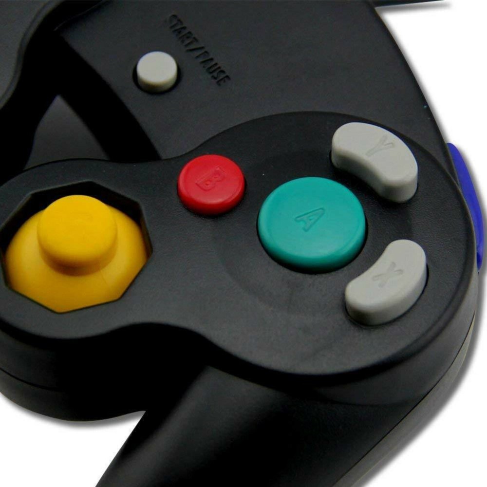2 Black GameCube Controller with 2 cord Extension and 128mb Memory Card