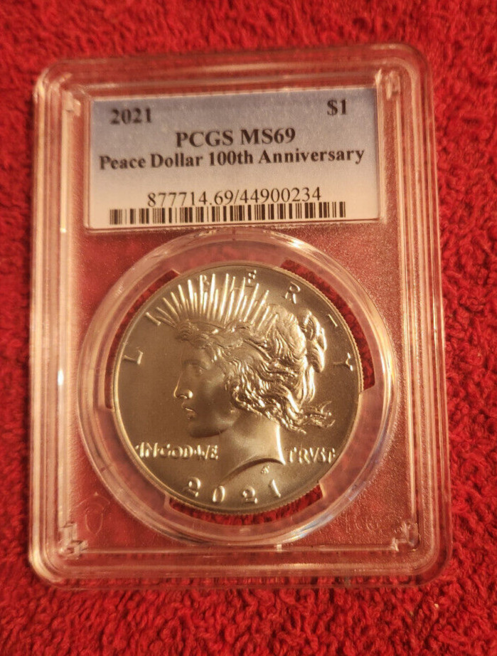 2021 Peace silver dollar PCGS MS 69