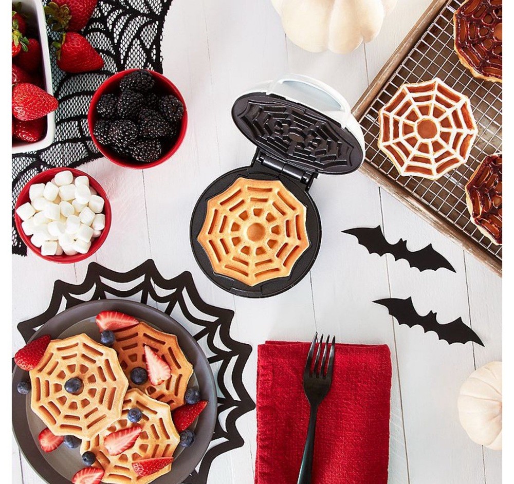 DASH Spider Web Mini Waffle Maker halloween