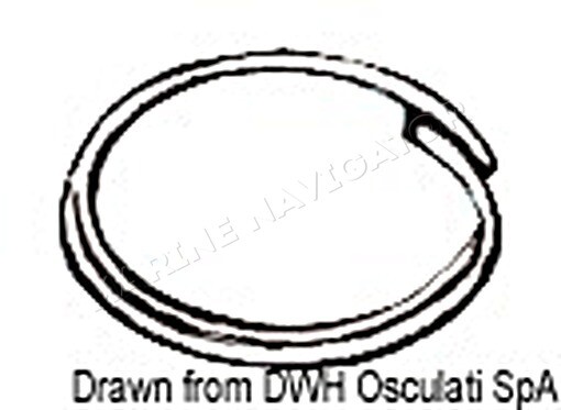 OSCULATI SS Split Ring 17x1 mm