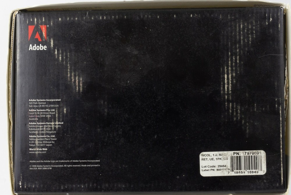 Adobe Web Collection Software PN:17570001 PowerPC Mac OS 8.0