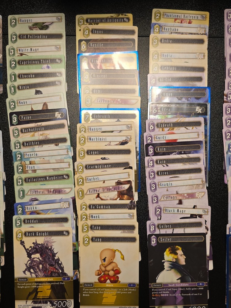 Final Fantasy TCG OPUS 2 Nearly Full Set (See Description)