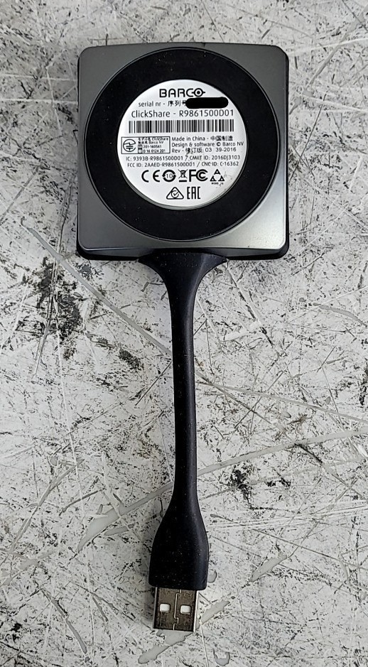 BARCO ClickShare R9861500D01 Presentation Button USB Type-A SEE NOTES