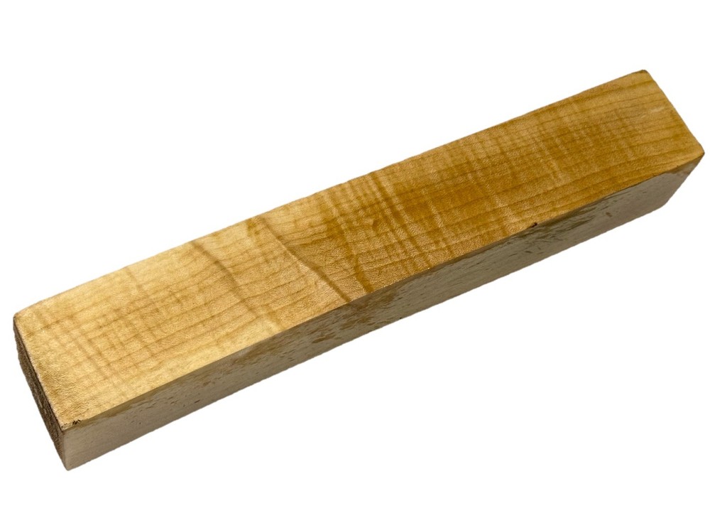 Curly Maple Wood Turning Blank 2" x 2" x 12” figured Maple (e34)