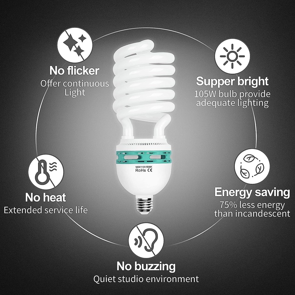 Portrait Shooting Light Bulbs 105W - 2 Pack