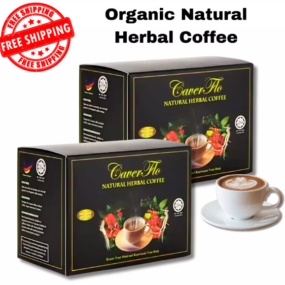 2 Boxes Organic Coffee 10 Sachets Natural Herbal Boost Stamina EXPRESS DHL