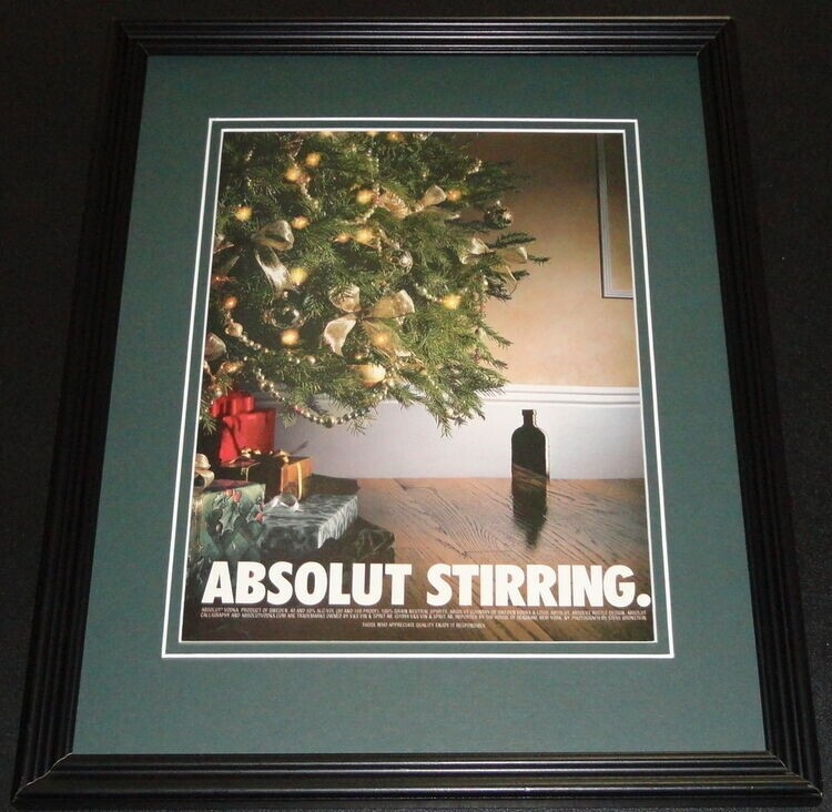 1994 Absolut Stirring Vodka 11x14 Framed ORIGINAL Advertisement