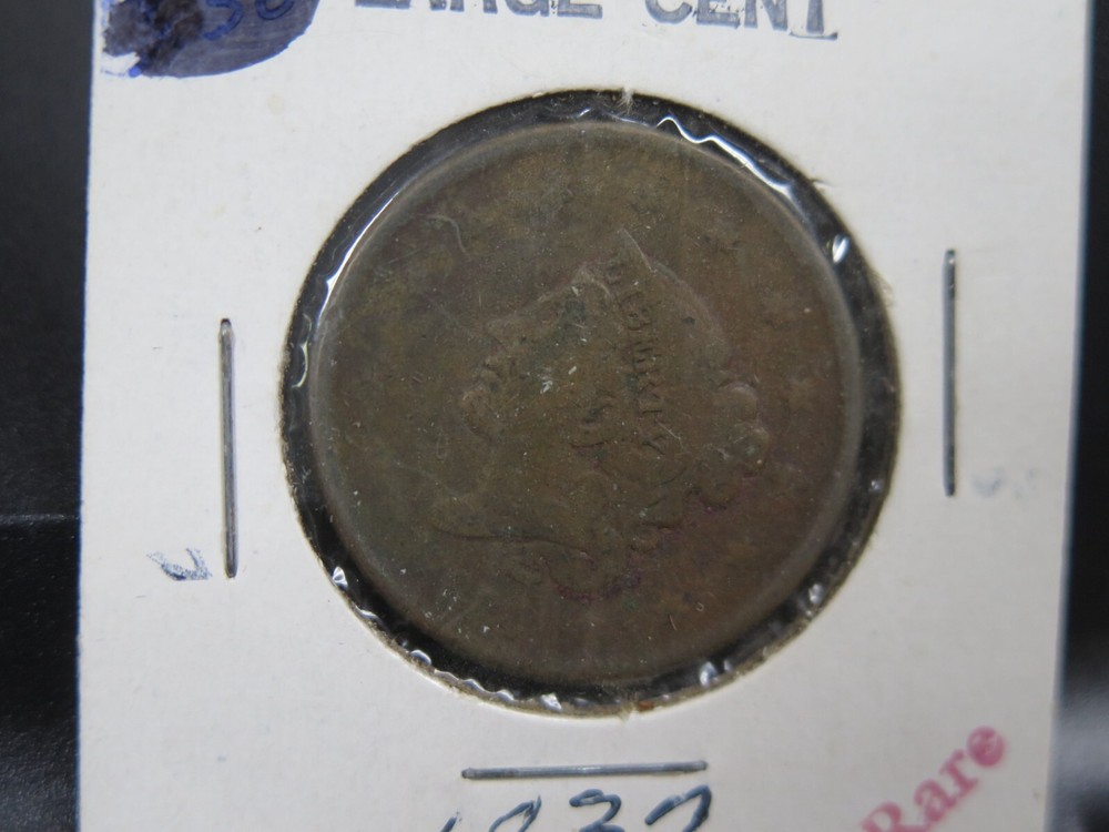 1837 Large Cent Coin  vintage US Coin