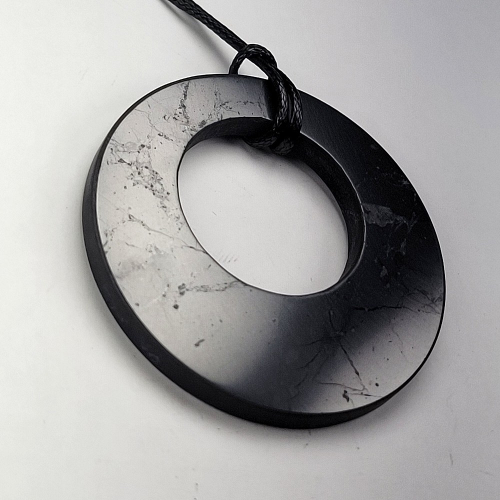 Shungite World Shungite Pendant Double Circle