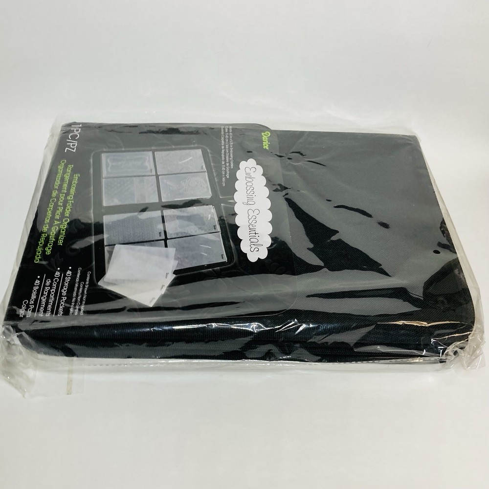 Darice Embossing Essentials Canvas Embossing Folder Organizer 40 Storage Pockets