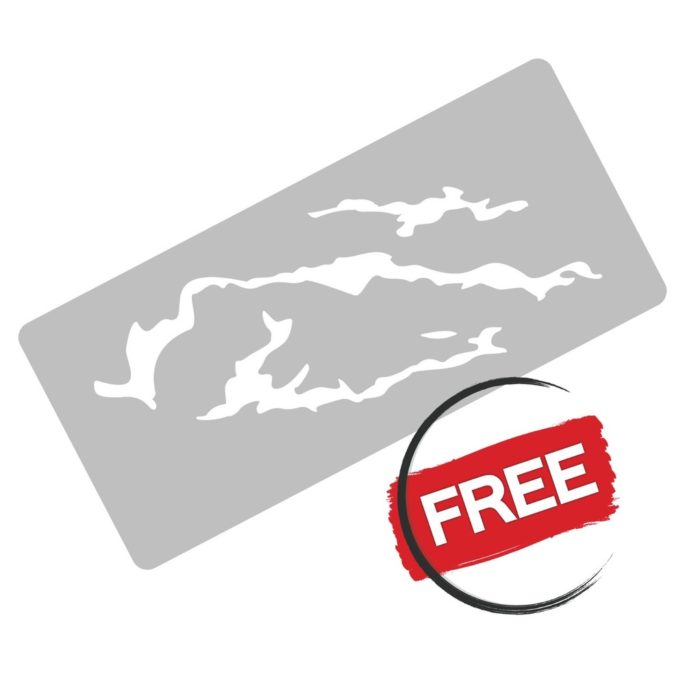 Reusable Allover Plastic Stencil // MARBLE VEINS