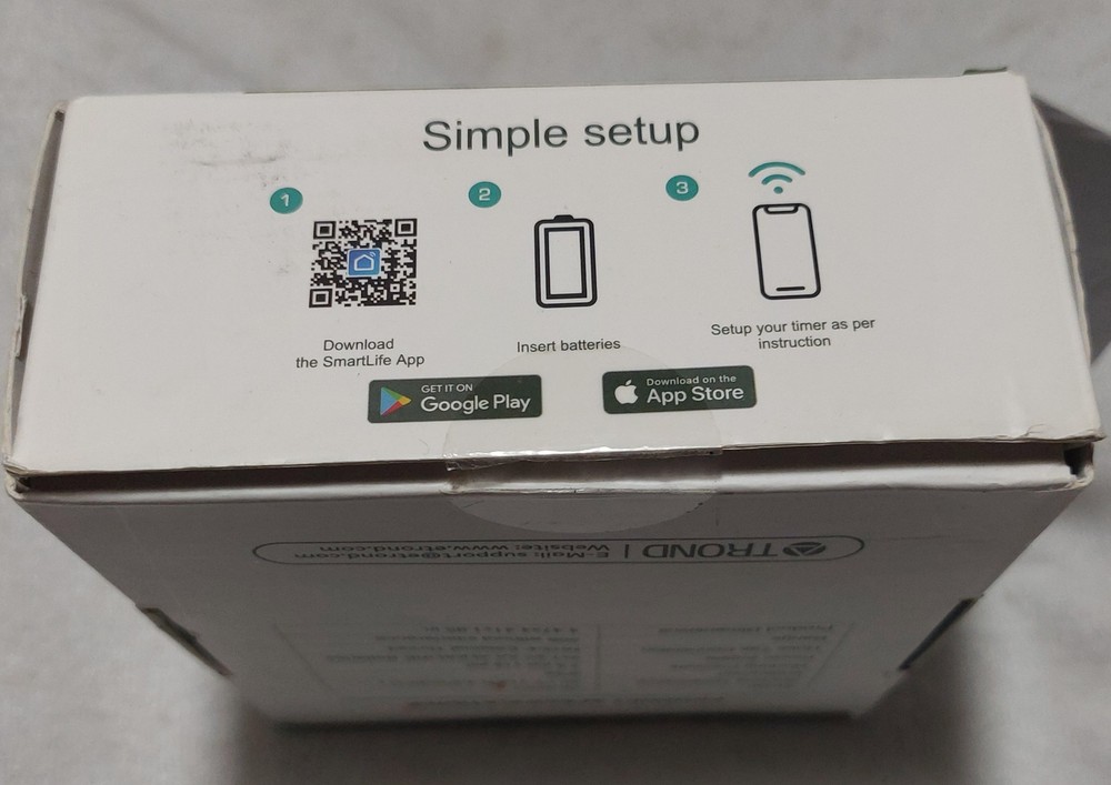 Trond Smart Water Timer Mobile App Controlled Water Regulator NIB