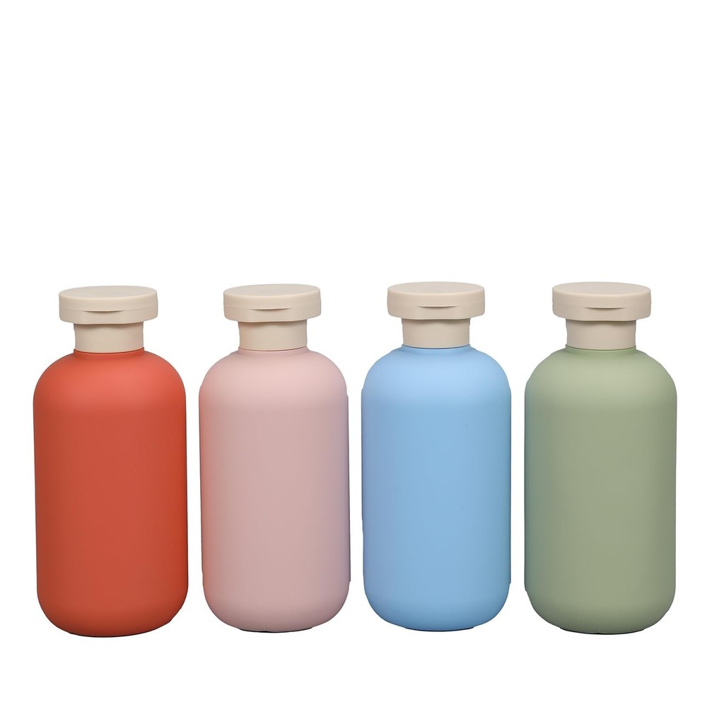 6.7oz Plastic Refillable Travel Shampoo Bottles, 4 Pack, Leak Proof, Reusable...