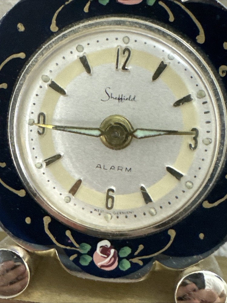 Vintage Sheffield Art Deco Desktop Alarm Clock