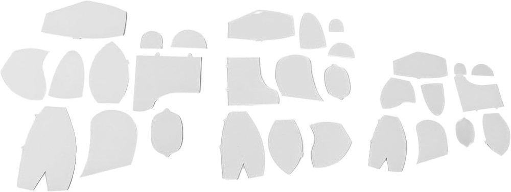 30 Pcs Memory Bear Sewing Patterns Template Set with Rulers for Beginners