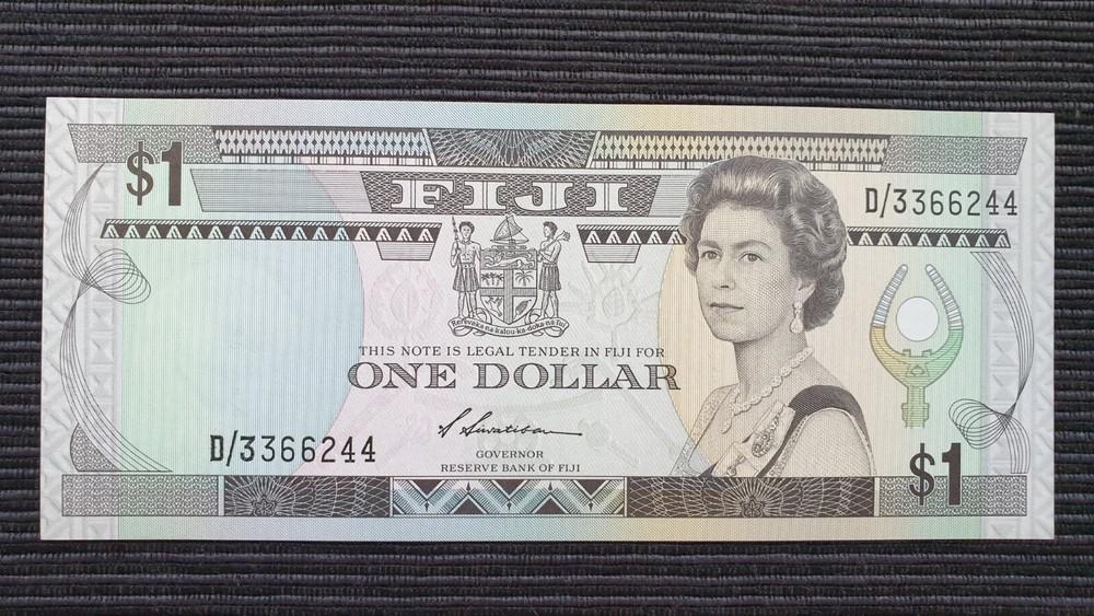 FIJI $1 Dollar 1987 P86a UNC Banknote