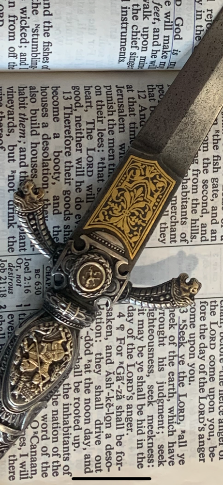 ANTIQUE SPAIN MEDIEVAL DAGGER MINT MUSEUM