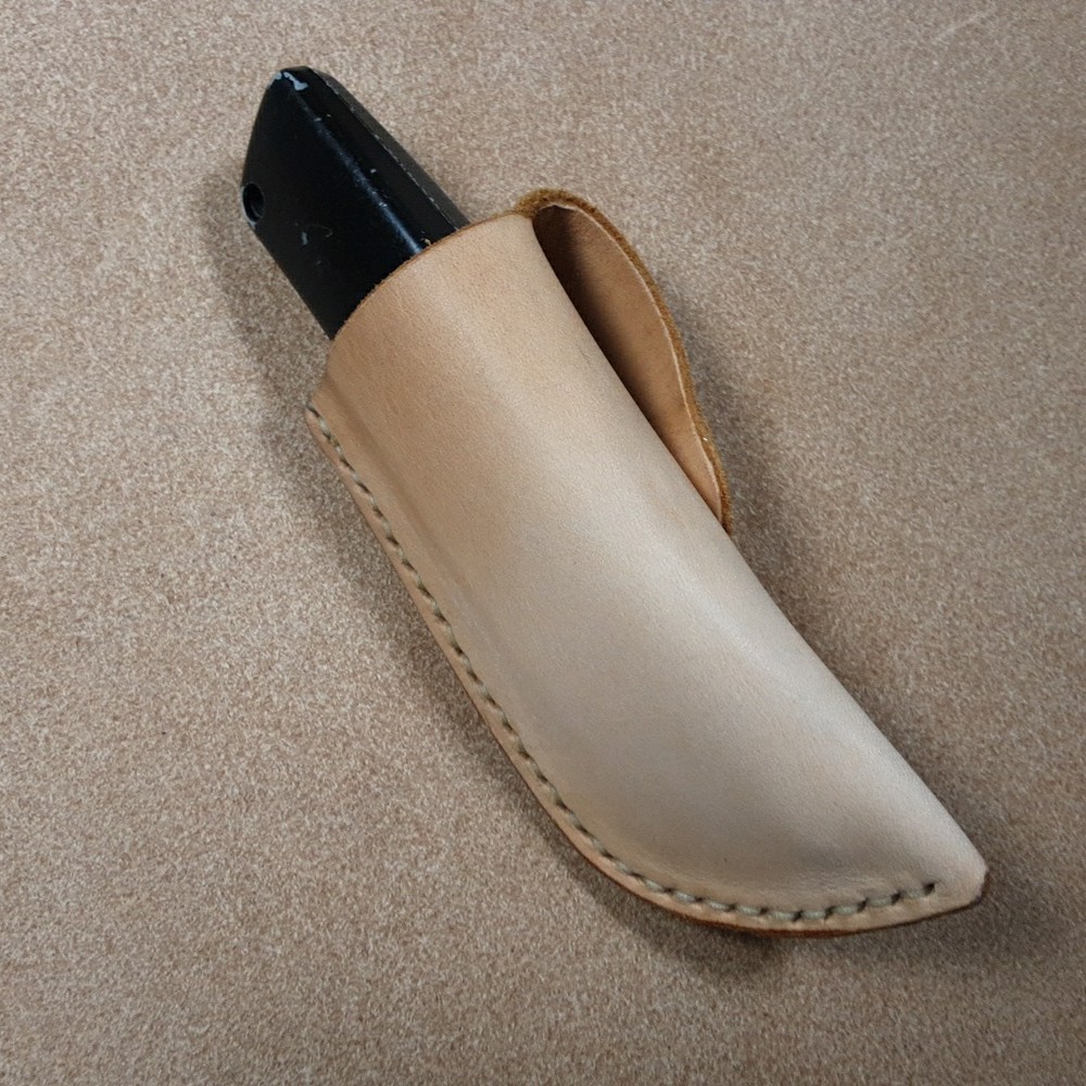 Leather Stanley Knife Sheath Handmade Saddle stitched Heavy Thread