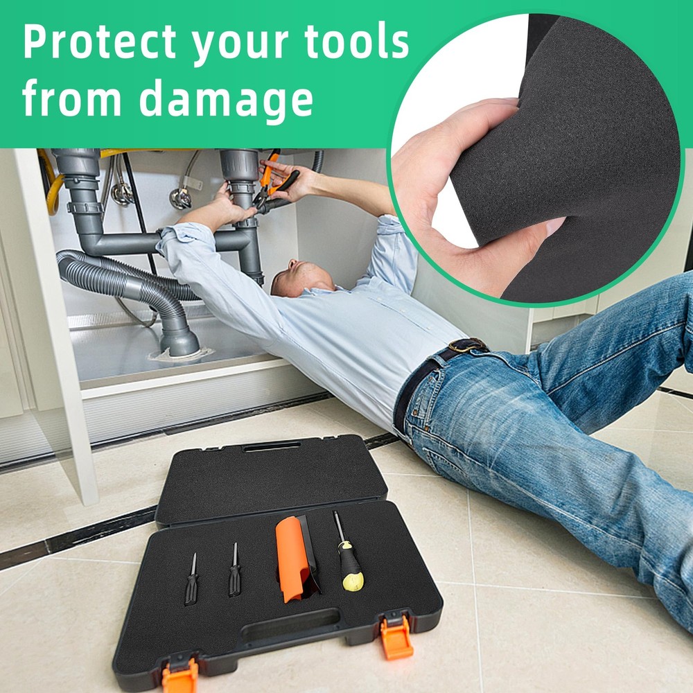 6 Pcs Polyurethane Foam Sheets- 16 x 12 x 1 Inch Tool Box Polyurethane Pads- ...