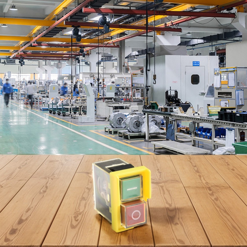 User friendly start button switch with power off and undervoltage protection