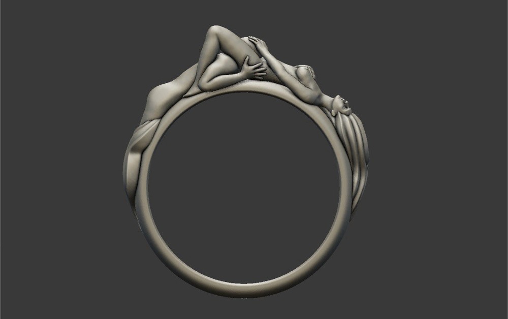 Gold Plated Kamasutra Inspired Ring