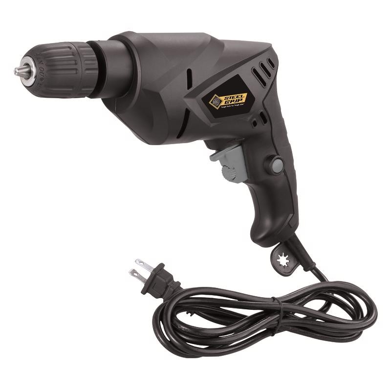 Steel Grip 4.2A 3/8" Keyed Chuck Variable Speed Corded Drill