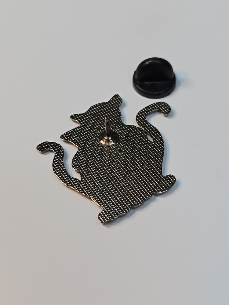 Cats Hugging Gray & Red Colors Lapel Pin
