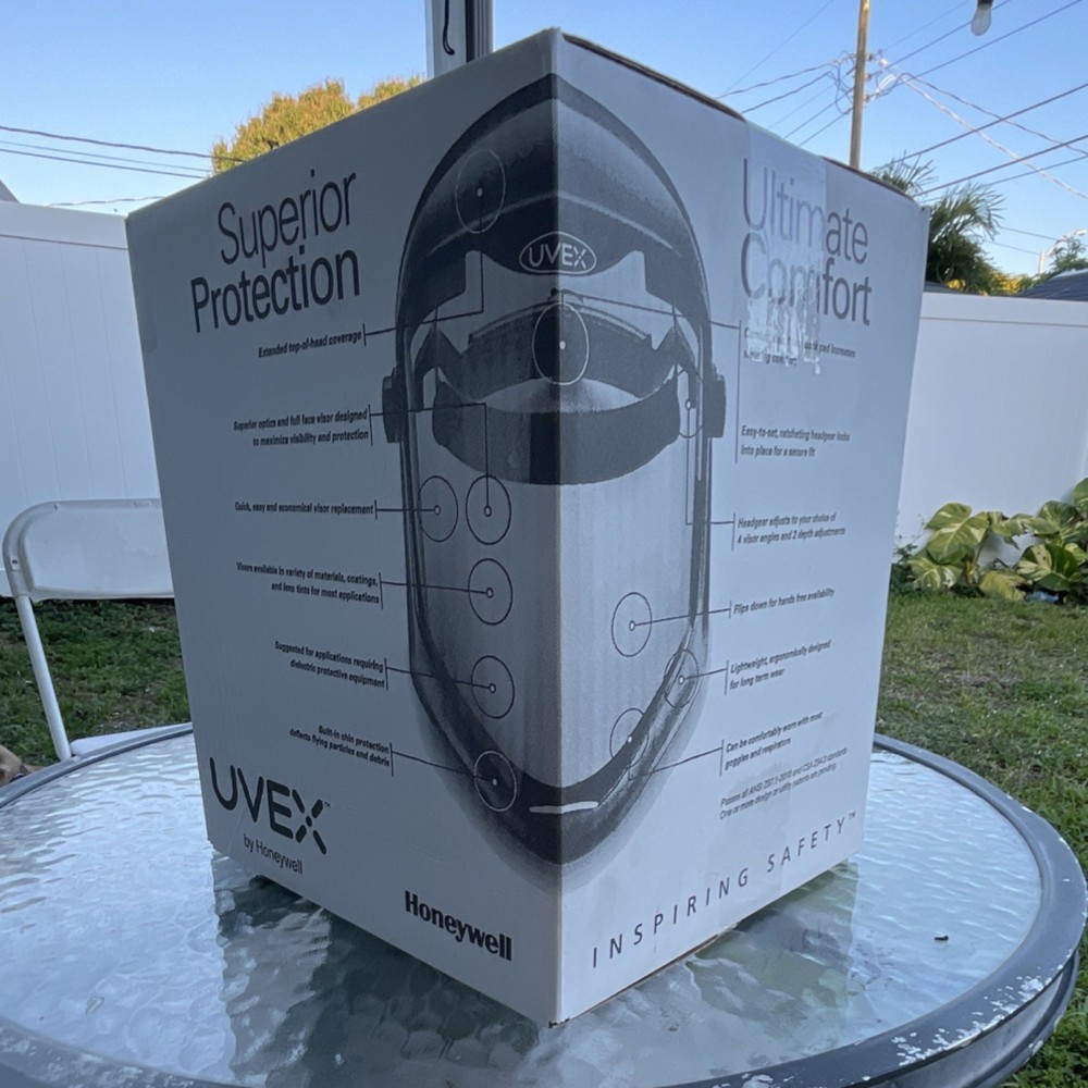 Uvex Bionic Shield S8500 Uncoated Face Shield Polycarbonate Visor