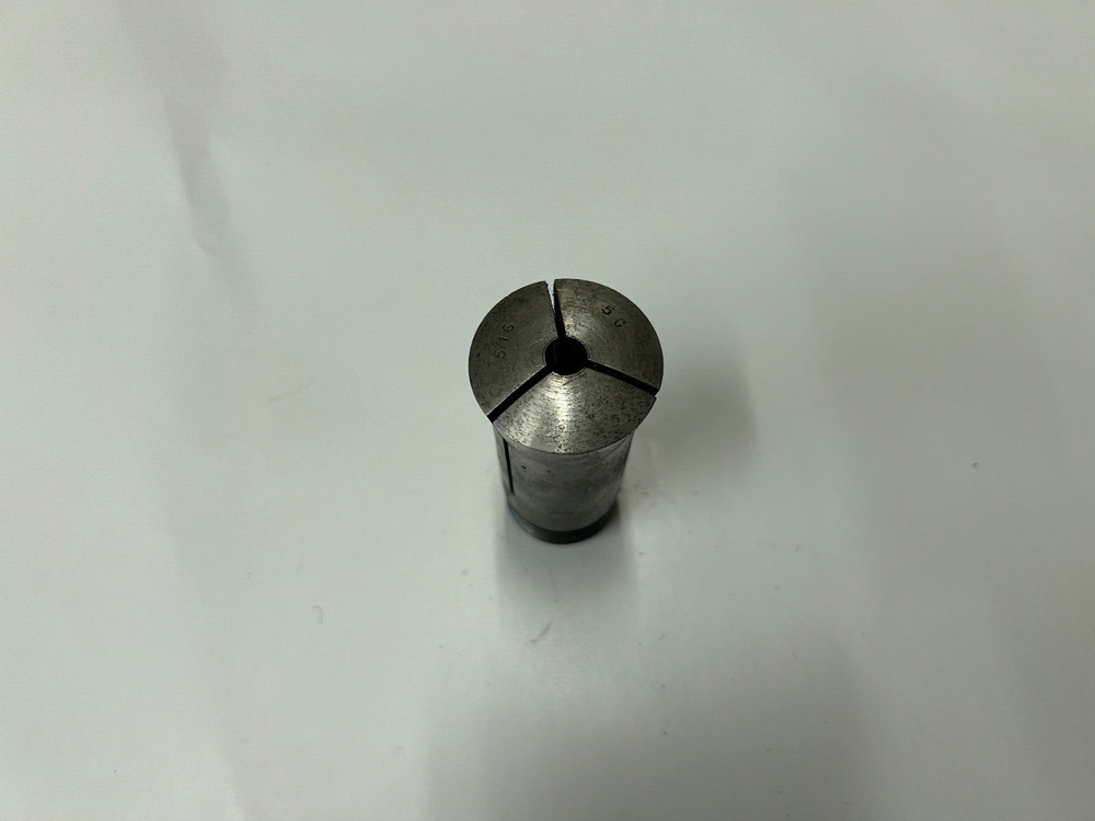 5/16" Steel Round 5C Collet w/External Threads Only