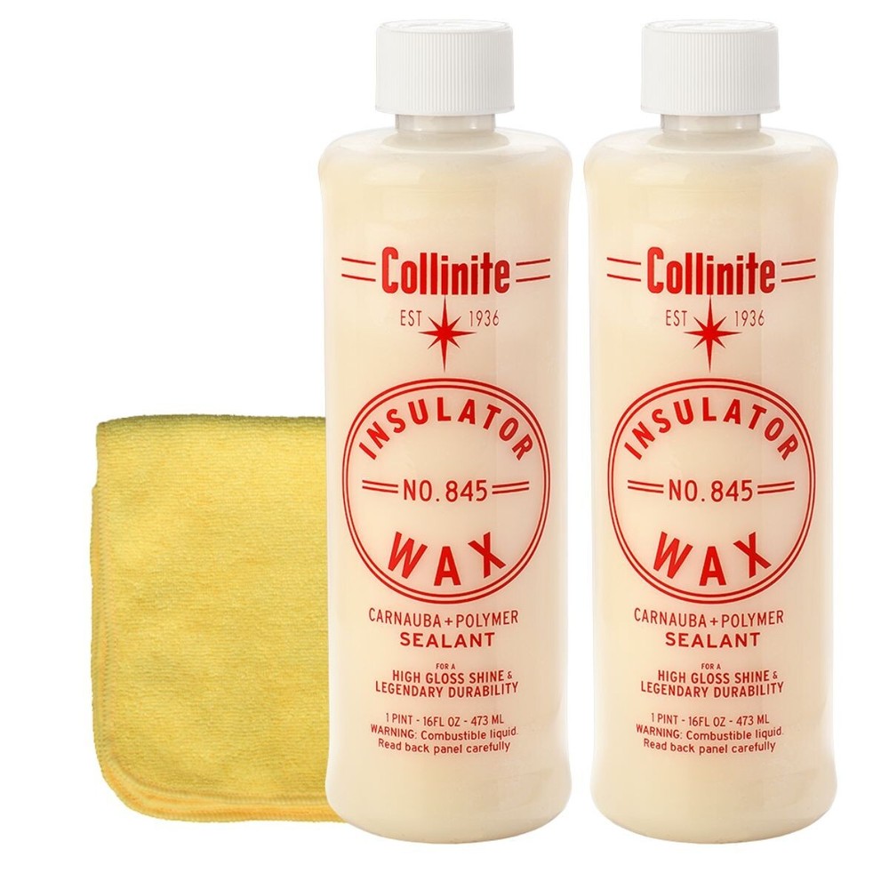 Collinite 845 Insulator Wax 2 Pack 16 Fl Oz with Microfiber Towel