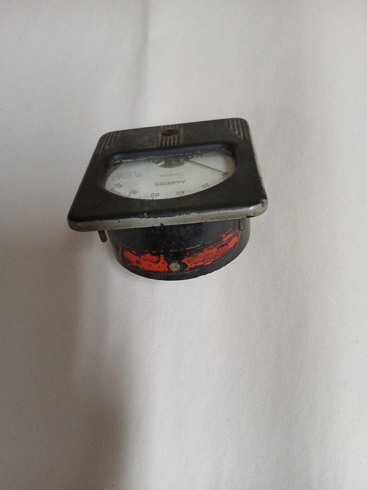 SIMPSON 50818 DC AMPERES PANEL METER