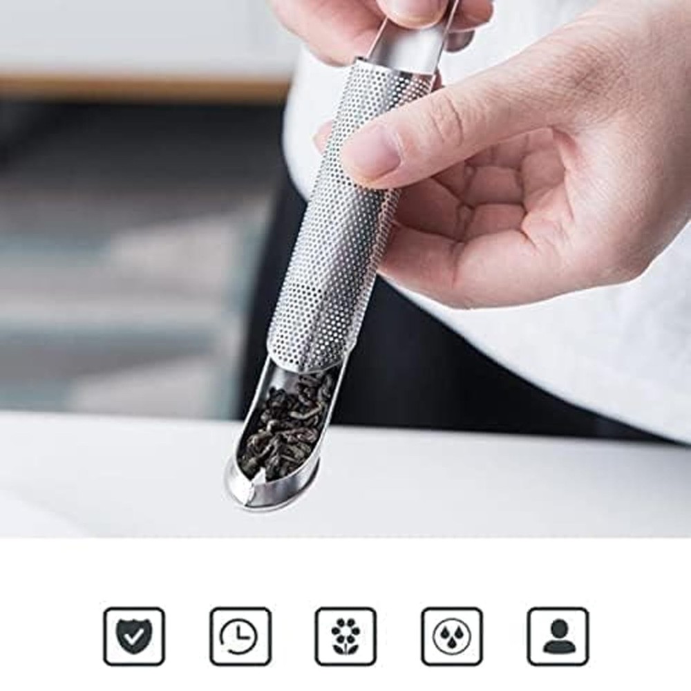 3PCS Stainless Steel Tea Diffuser Strainers, Long-handle Filters for Loose L...
